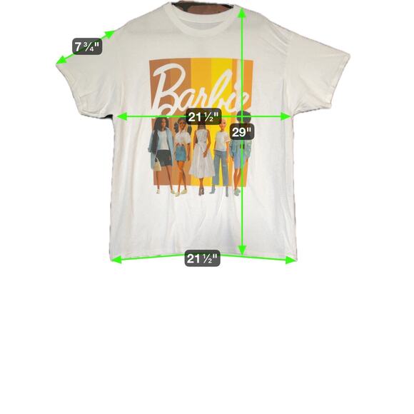 Hybrid Apparel Unisex Adult Barbie Graphic Tee | Size L - Picture 2 of 4